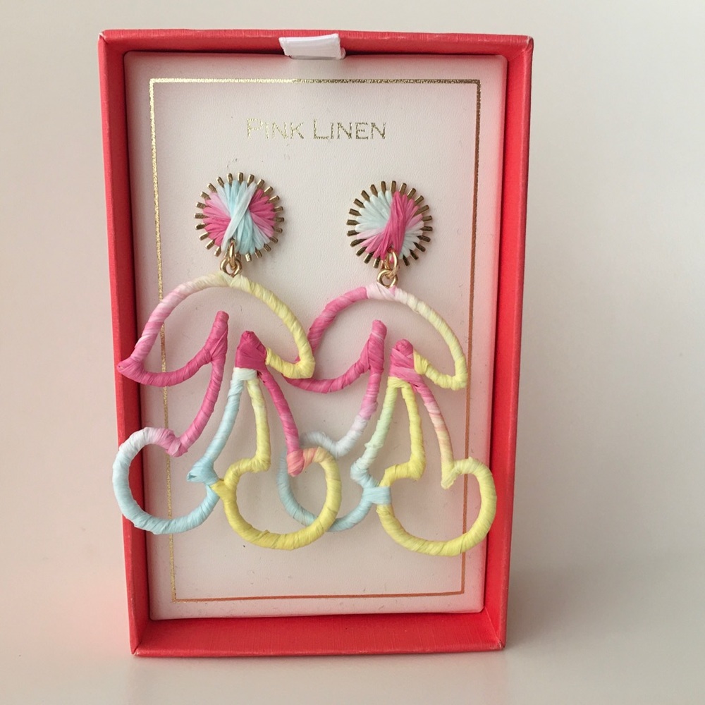 Pink Cherry Drop Earrings